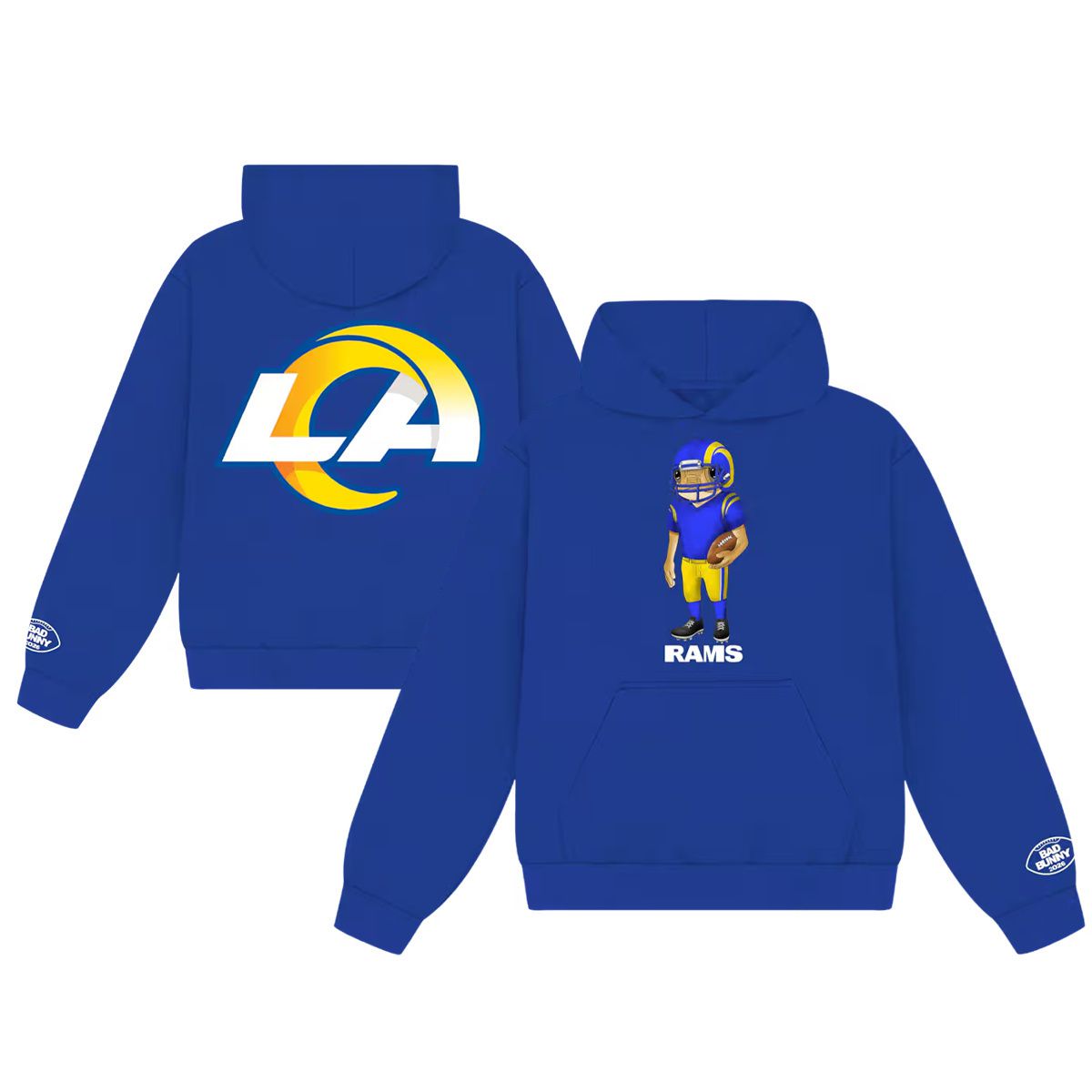 Men 2026 NFL Los Angeles Rams hoodie blue 0011->los angeles rams->NFL Jersey